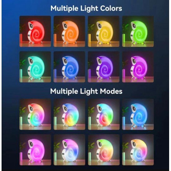 Bluetooth Тонколонка LED Лампа KP-553 (LED, FM, microSD, будилник) - - продуктова снимка - MixoMarket