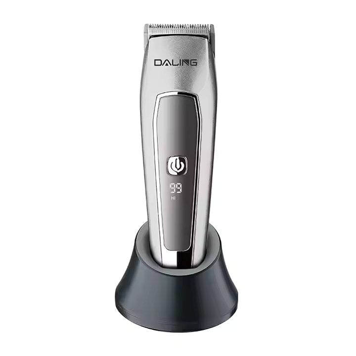 DALING DL-1220 Професионална акумулаторна и безжична машинка за подстригване, цвят сив - купи онлайн от MixoMarket