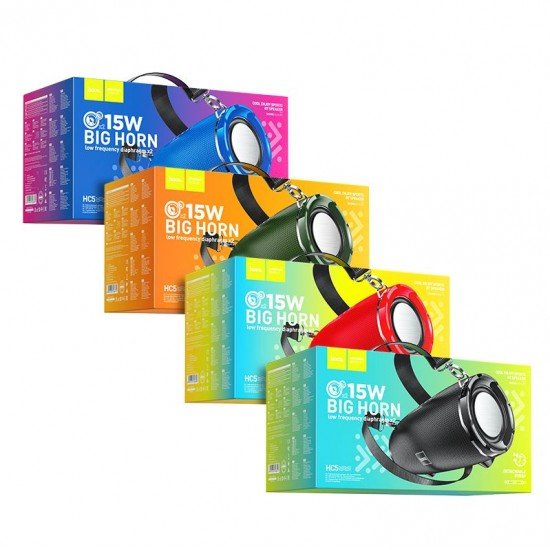 HC5 HOCO Безжична Тонколона BIG HORN" 15W 3600mAh - Син - купи онлайн от MixoMarket