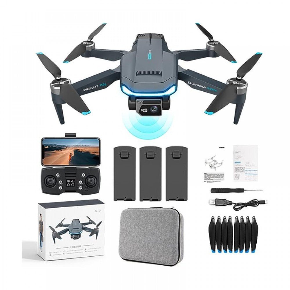 Интелигентен Дрон Night Craft 969 Aerial Drone 4K HD GPS с 2 лещи сгъваем безчеткови мотори и 2 батерии - купи онлайн от MixoMarket
