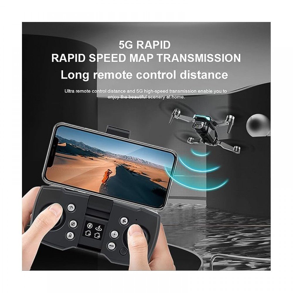 Интелигентен Дрон Night Craft 969 Aerial Drone 4K HD GPS с 2 лещи сгъваем безчеткови мотори и 2 батерии - купи онлайн от MixoMarket