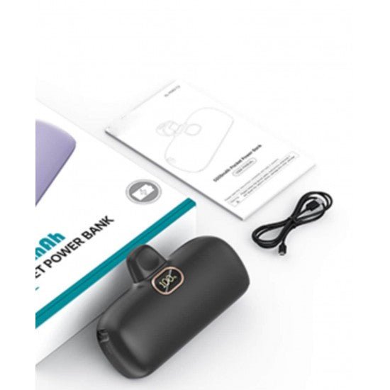 Компактна Външна батерия Powerbank Kuulaa Type-C 5,000mAh - Черен цвят - купи онлайн от MixoMarket