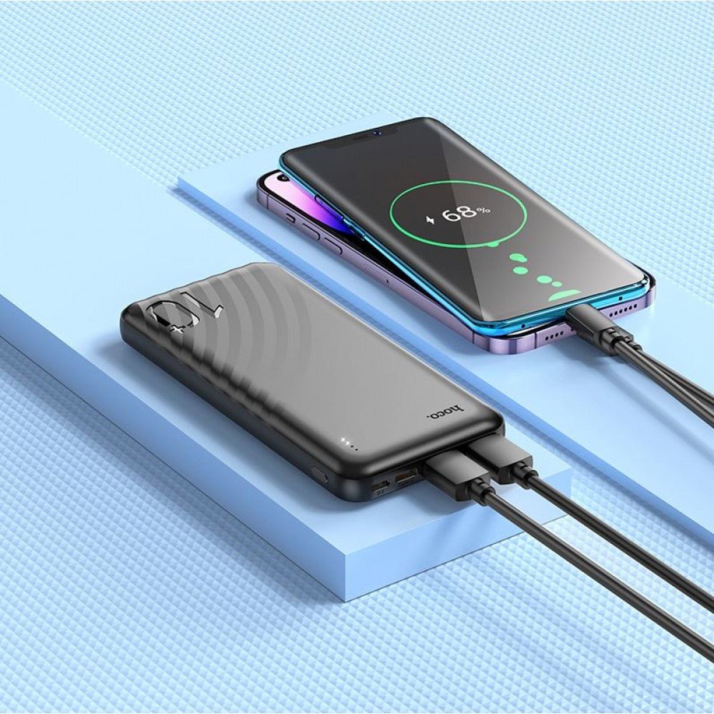 Преносимо зарядно J123 10,000MaH USB-C/2xUSB - купи онлайн от MixoMarket