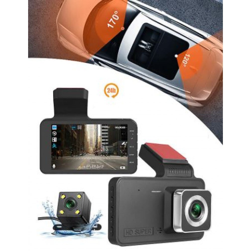 S2 1080P Автомобилна DVR камера (видеорегистратор) с G-сензор Видеорекордер и Камера за задно виждане Двоен обектив HD - купи онлайн от MixoMarket