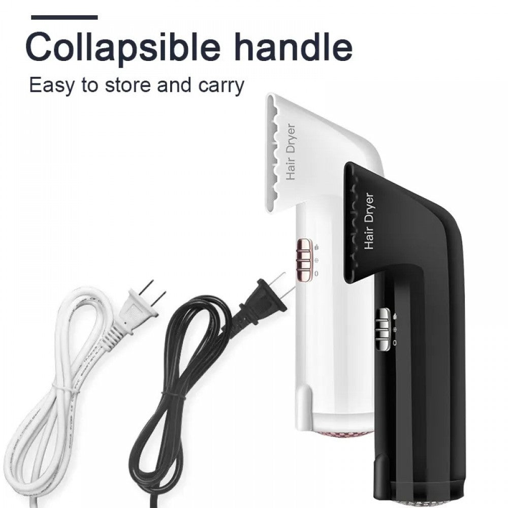 Сешоар DALING DL-3009 малък и удобен за път 1000W - Бял - - продуктова снимка - MixoMarket