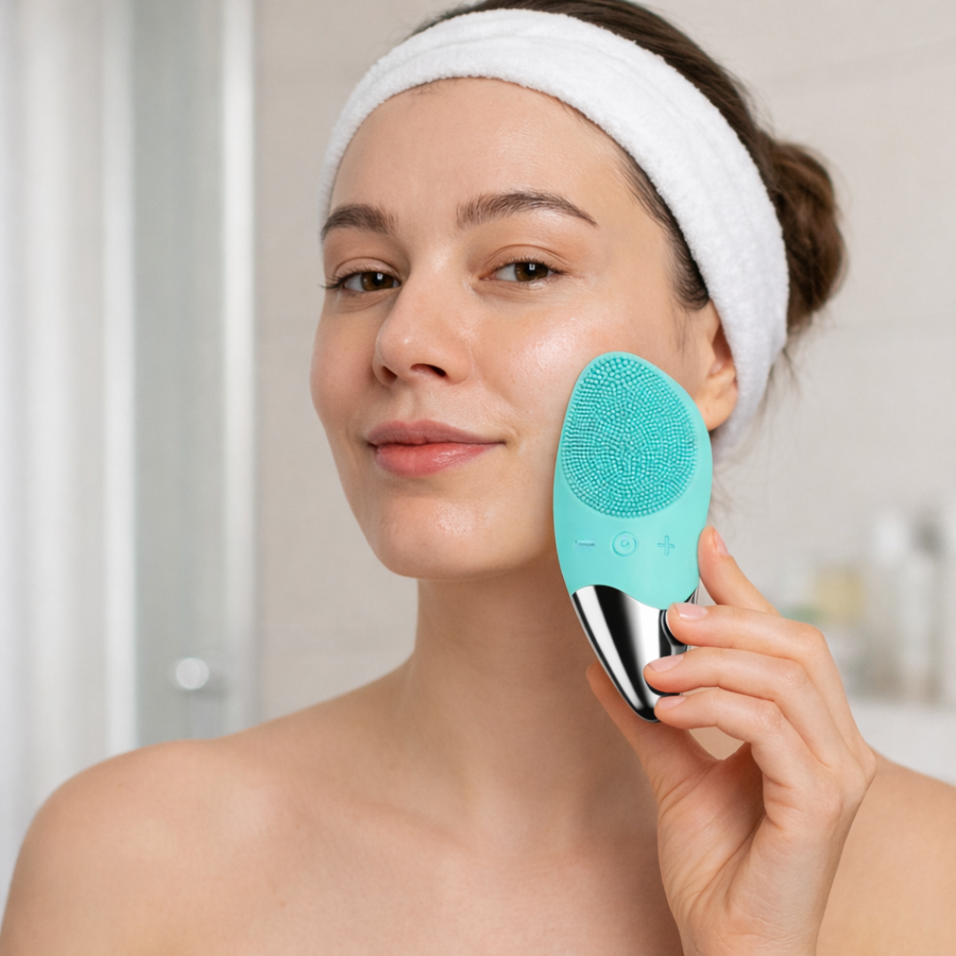 Силиконова ултразвукова четка за почистване и масаж на лицето – перфектната грижа за сияйна кожа