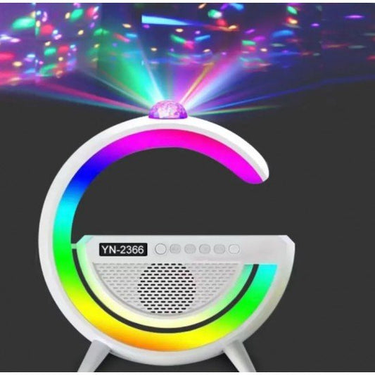 Bluetooth Тонколонка, Led Лампа YN - 2366, безжично зарядно, будилник (LED, AUX, USB, FM, microSD) - MixoMarket