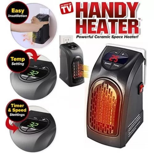 Портативна печка Handy Heater, 400w, с таймер - MixoMarket