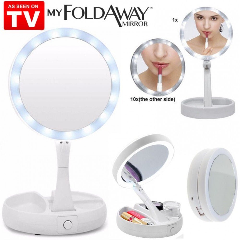 Сгъваемо LED огледало MY FOLDAWAY MIRROR - MixoMarket